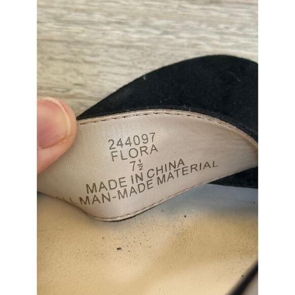 Sophie17 Heels Women 7.5 Black Flora Platform Floral Party Prom Going Out Chunky - Picture 8 of 8